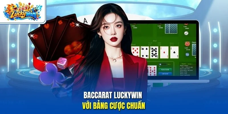 Baccarat Luckywin với bảng cược chuẩn